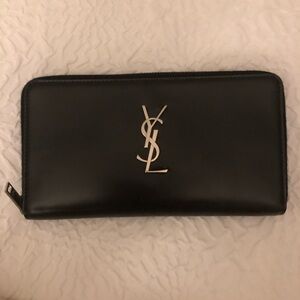 YSL Black Leather Wallet’s